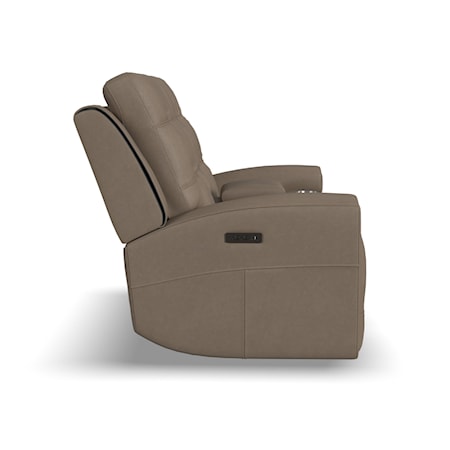 Power Reclining Console Loveseat