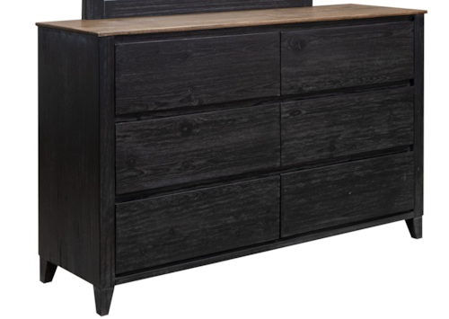 Transitional 6-Drawer Dresser