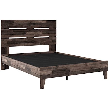 Queen Platform Bed with Headboard