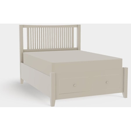 Atwood Full Spindle Bed with Footboard Storage
