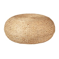 Round Woven Hyacinth Coffee Table