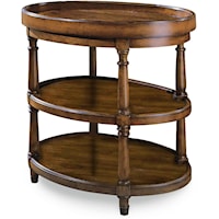 Traditional Oval End Table