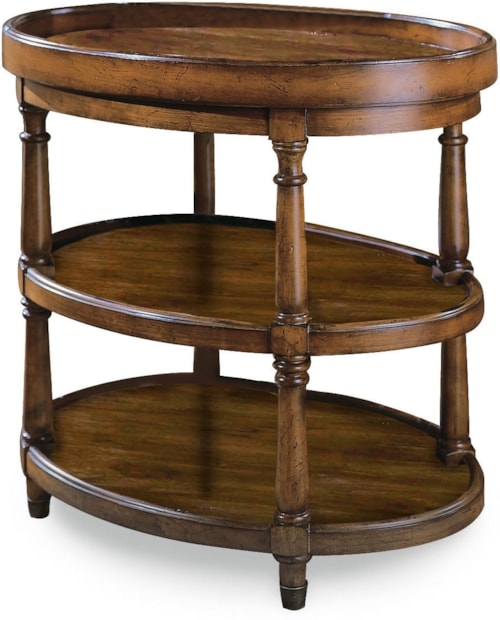 Traditional Oval End Table