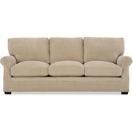 Casual 93" Sofa with Rolled Arms