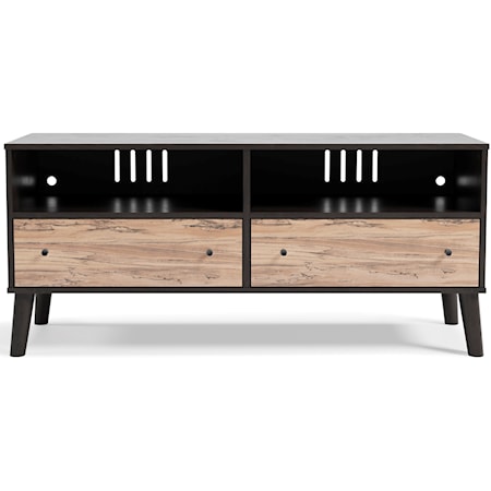 Contemporary Two-Tone Medium TV Stand