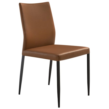 Faux-Leather Dining Chair