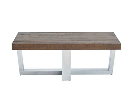 Laredo Glam Cocktail Table with Chrome Base