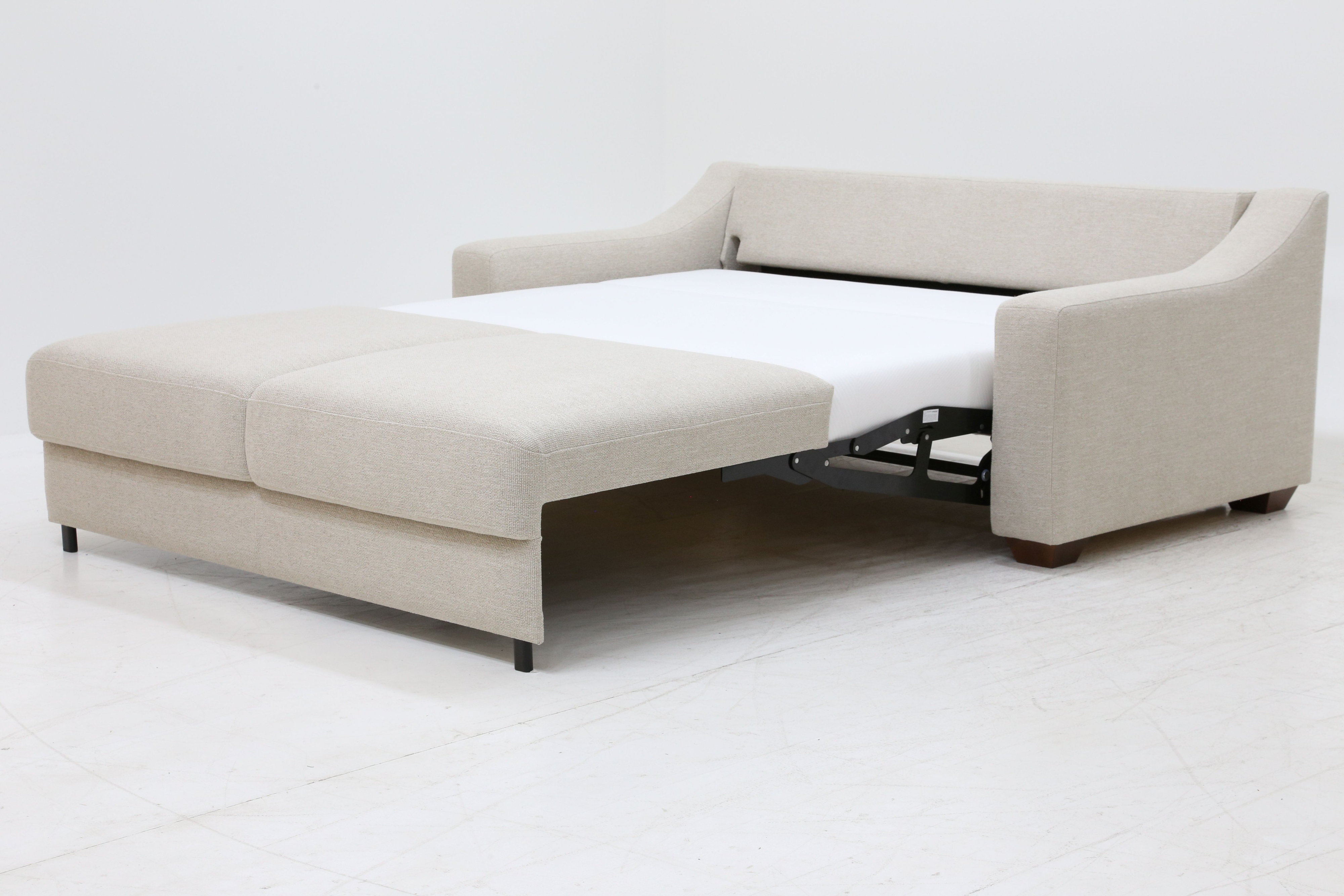 Sloping Track-Arm Loveseat Queen Sleeper