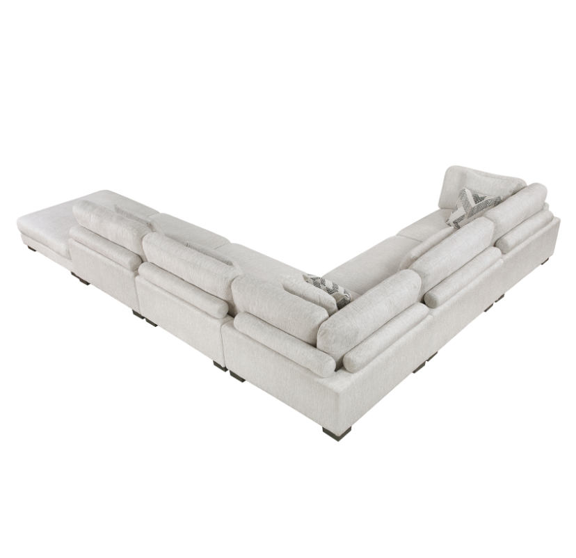 Homelegance Tinley 6-Piece Sectional Sofa with Ottoman