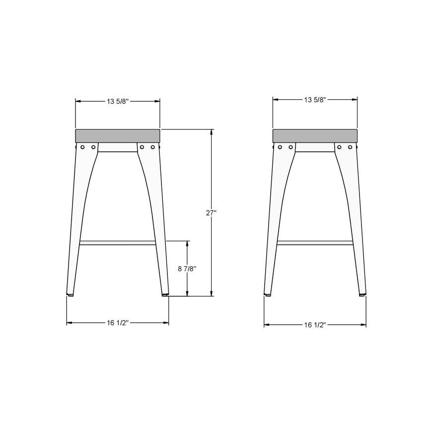 Upholstered Counter Height Stool
