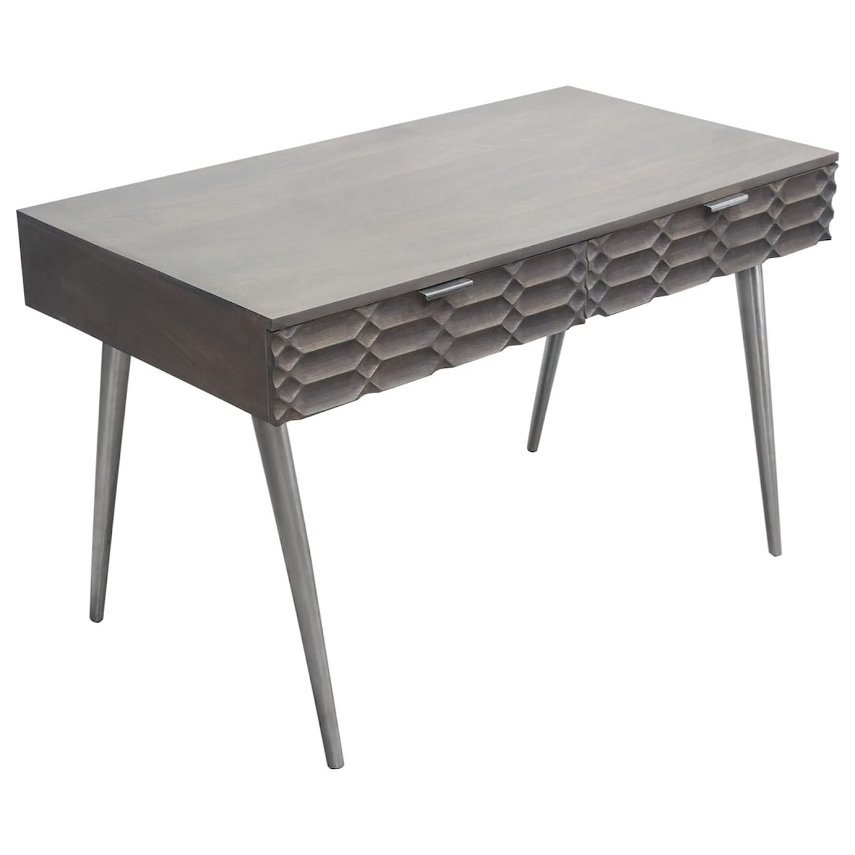 Diamond Sofa Furniture Petra 2-Drawer Writing Desk