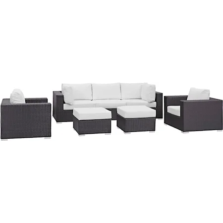 Outdoor 7 Piece Sectional Set