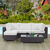 Modway Convene Outdoor 5 Piece Sectional Set