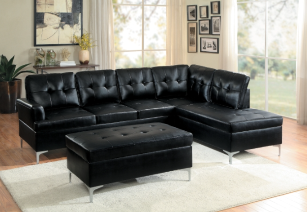 Black Accent Ottoman