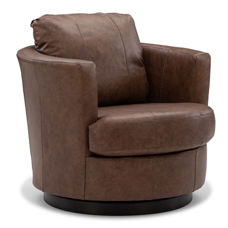 Swivel Barrel Chair