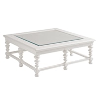 Cyprus Square Cocktail Table with Glass Top