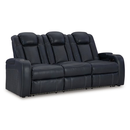 Pwr Rec Sofa With Adj Headrest