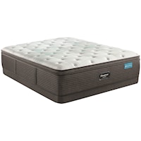 Twin 15 1/2" Plush Pillow Top Mattress and 5" Low Profile Foundation