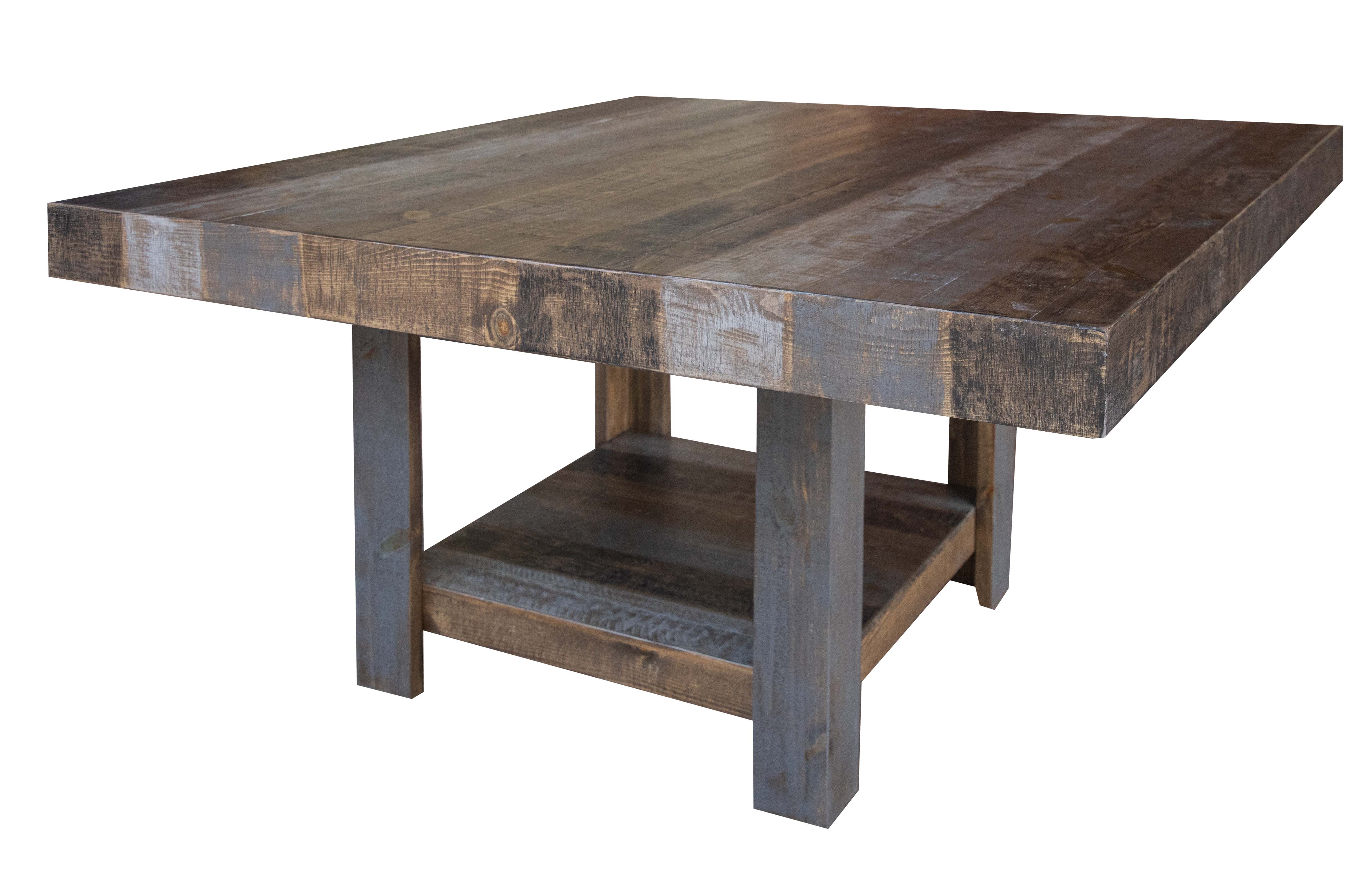 54 square dining table counter height