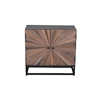 Small Accent Cabinet on Metal Base