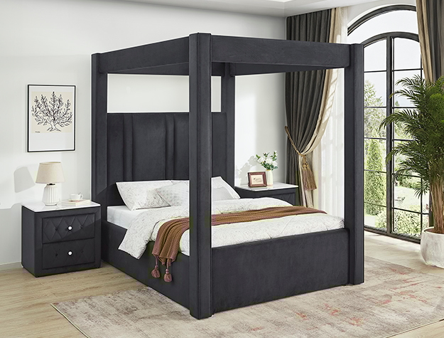 Crown Mark Jayla Queen Canopy Bed
