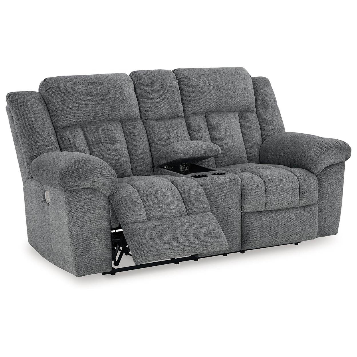 Ashley Furniture Signature Design Tip-Off PWR REC Loveseat/CON/ADJ HDRST