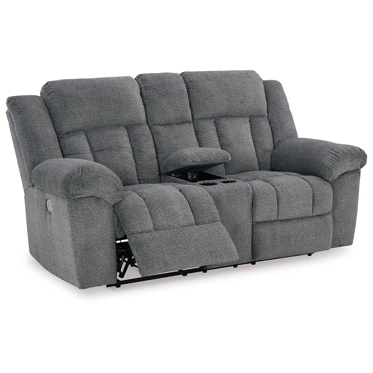 Signature Design by Ashley Tip-Off PWR REC Loveseat/CON/ADJ HDRST