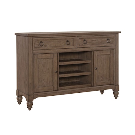 2-Drawer Buffet with Wine Storage