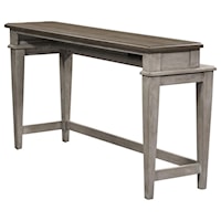 Farmhouse Console Bar Table with Charging Station