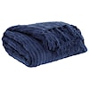 Signature Design by Ashley Furniture Throws Noland - Navy Throw