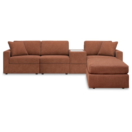 4-Piece Sectional And Ottoman