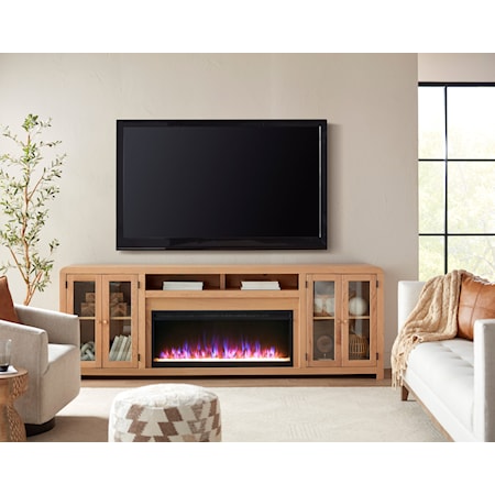 96&quot; Fireplace Console