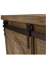 Cottage Creek Furniture Saddlebunch Rustic 5-Drawer Chest with Sliding Door