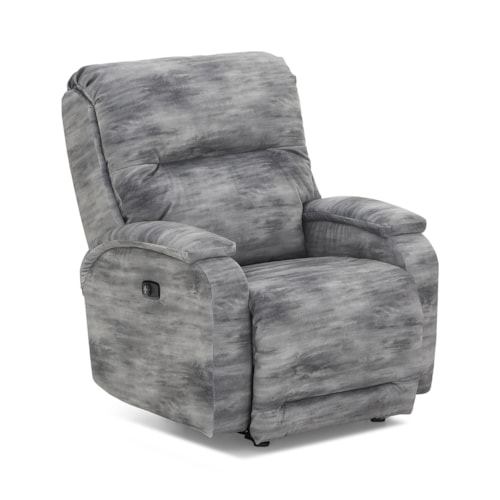 Casual Power Space Saver Recliner with Power Tilt Headrest