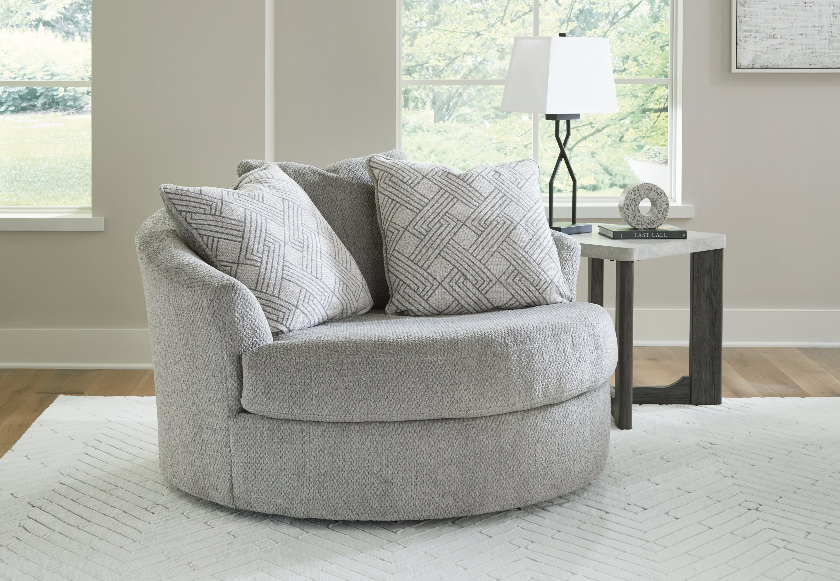 Oversized Swivel Accent Chair