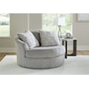 Signature Design by Ashley Casselbury Oversized Swivel Accent Chair