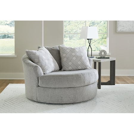 Oversized Swivel Accent Chair