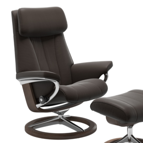 Contemporary Medium Reclining Chair with Signature Base