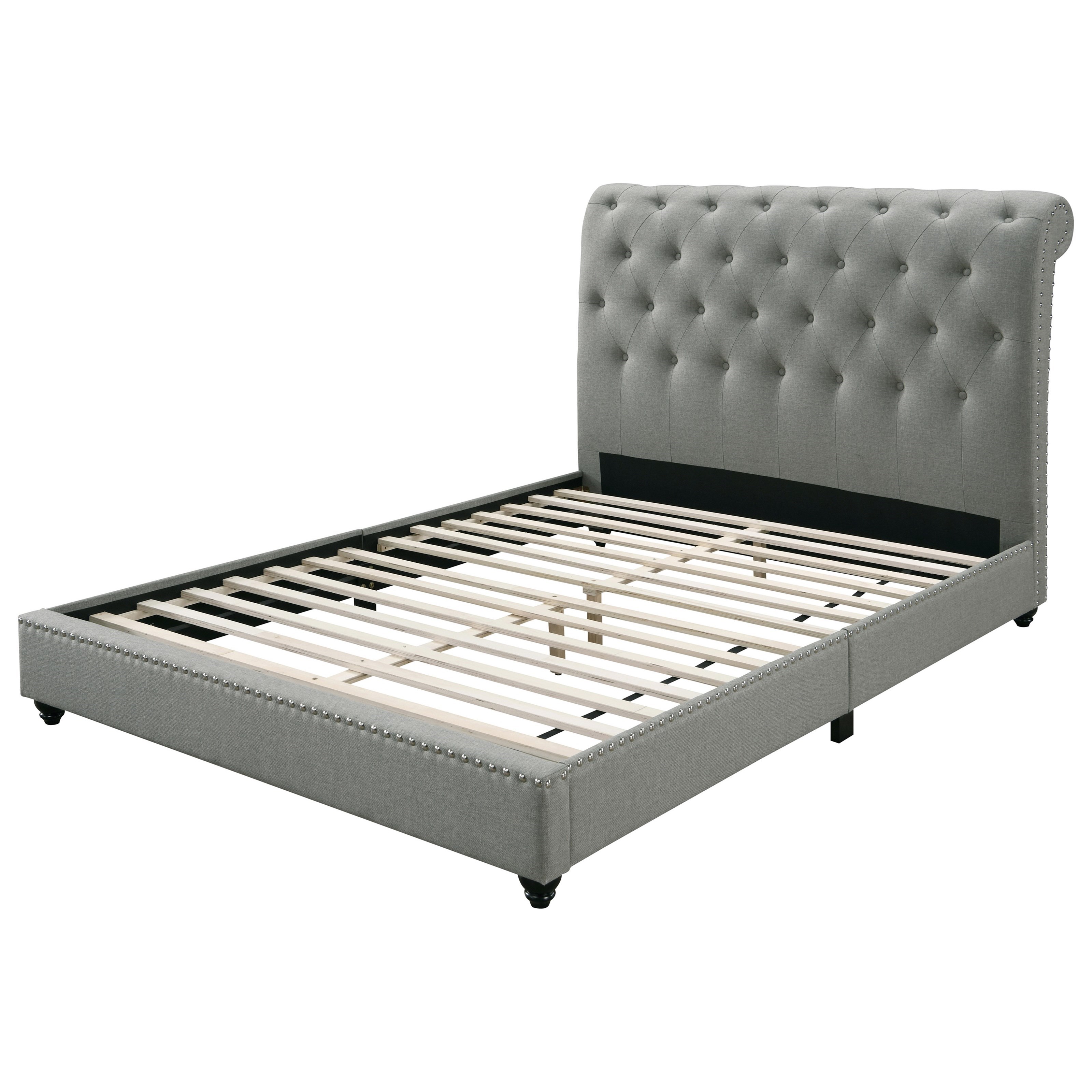 Queen Platform Bed with USB Ports