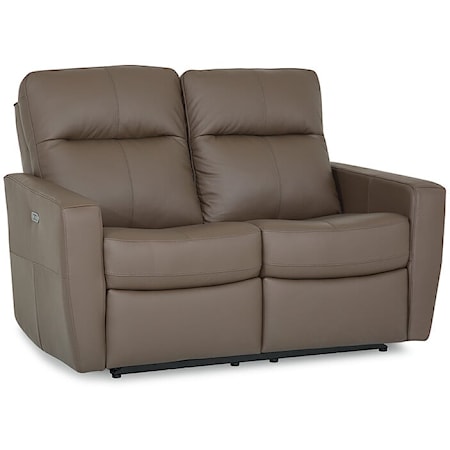 Cairo Contemporary Power Reclining Loveseat with Power Headrest
