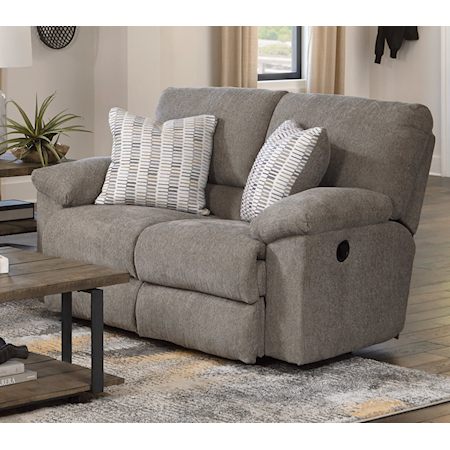 Transitional Power Reclining Loveseat