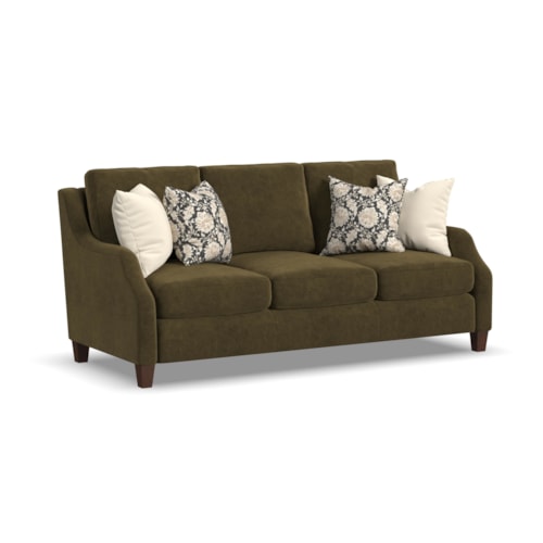 Transitional Sofa with Tapered Legs
