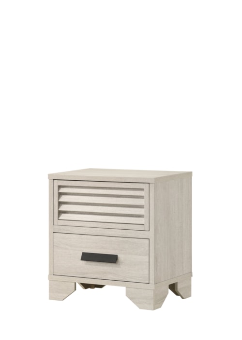 Contemporary 2-Drawer Nightstand