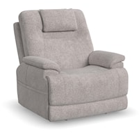 Transitional Power Recliner with Power Headrest & Lumbar