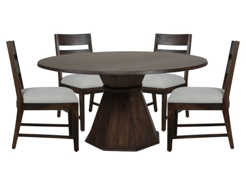 Transitional 5-Piece Dining Set