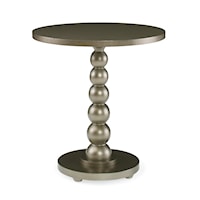 New Traditional Pedestal Chairside Table