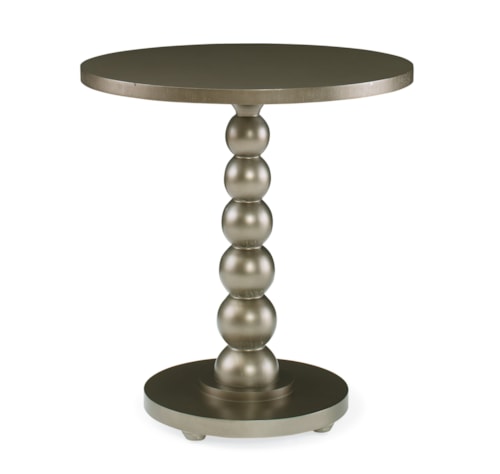 New Traditional Pedestal Chairside Table