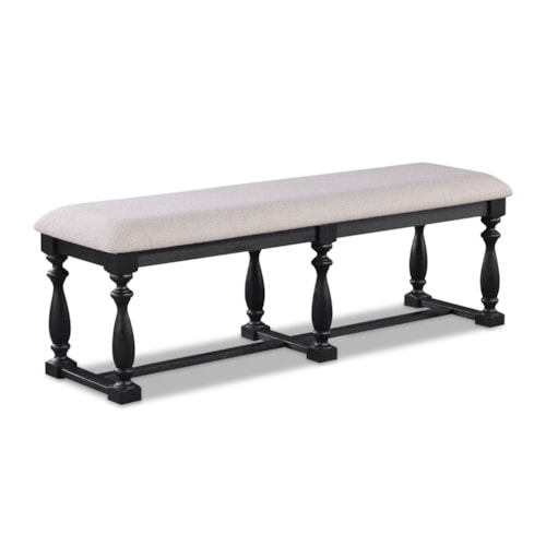 Transitional Upholstered Dining Bench