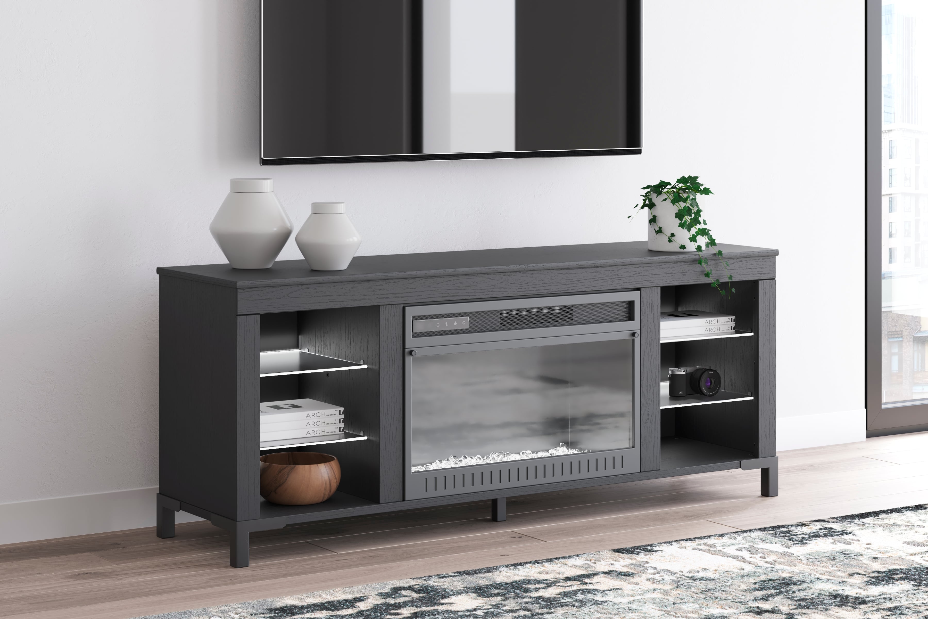 TV Stand With Fireplace
