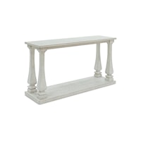 Traditional Sofa Table with Baluster Legs